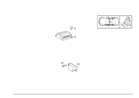 Belt Locking Retractor, Airbag and Sidebag for 1999 Mercedes-Benz SLK 230 #0