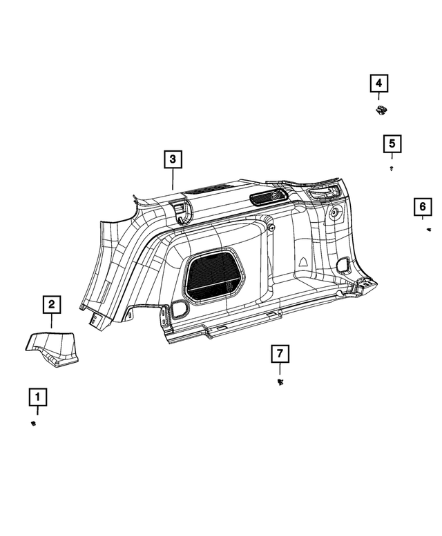 7FH74TX7AA - Interior Trim: Grocery Hook for Mopar Image