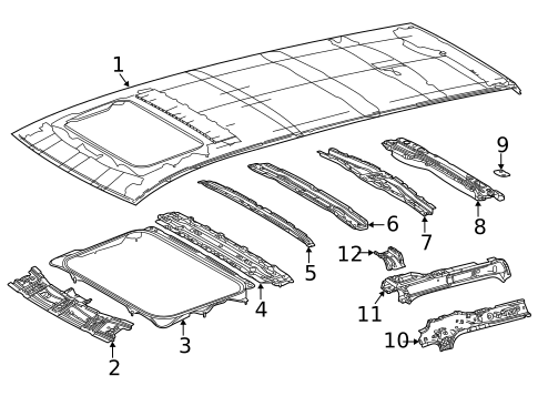 Roof & Components for 2025 Toyota Sienna #0
