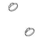 988034 - Engine: Air Inlet Clamp for Volvo: S60, S60 Cross Country, S80, S90, V60, V60 Cross Country, V70, V90, V90 Cross Country, XC40, XC60, XC70, XC90 Image