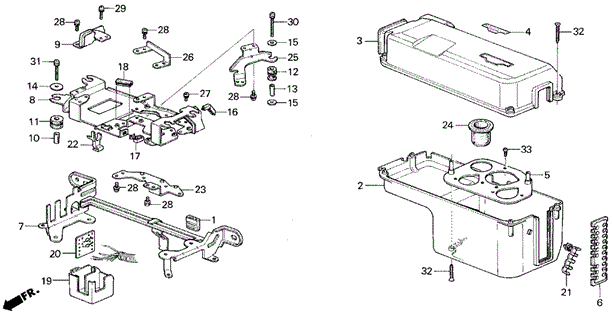 Control Box Cover (1) for 1987 Honda Civic #0