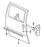 10273513 - Body: Door Shell for Chevrolet: Lumina APV | Oldsmobile: Silhouette | Pontiac: Trans Sport Image
