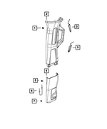 68352833AA - Interior Trim: Trim Panel Retainer for Mopar Image