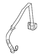 C2P18350AMS - : Seat Belt Assembly for Jaguar: XK, XKR, XKR-S Image