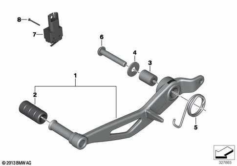 Brake Pedal, Connection Linkage for 2015 BMW-Motorrad R nineT #0