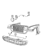 68657031AA - : Front End Module Wiring for Jeep: Wrangler Image