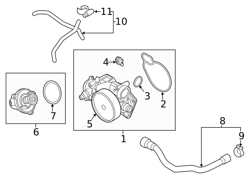 Water Pump for 2014 BMW M5 #0