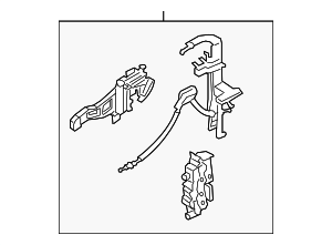 NK4Z61264A00B - Body: Door Latch Assembly for Ford Image