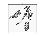 NK4Z61264A00B - Body: Latch Assembly for Ford Image