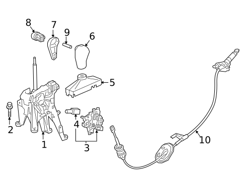 Gear Shift Control for 2019 Honda HR-V #0