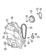 5137544AE - Engine 3.3L Six Cylinder: Engine Timing Cover Package for Mopar Image