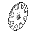 1C0601147P16Z - : Wheel Cover for Volkswagen Image