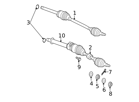 Drive Axles for 2009 Dodge Caliber #1