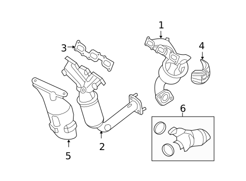 Exhaust Manifold for 2009 Ford Fusion #1