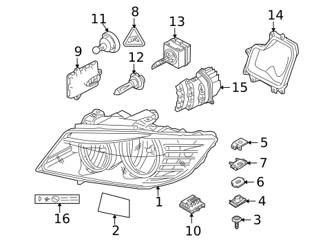 Bulbs - Chassis for 2011 BMW M3 #0