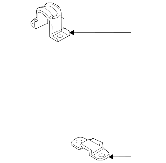 Genuine OEM Ford Stabilizer Bar Retainer Bracket F81Z-5486-AB – 1999-2007 Super Duty F-250/F-350