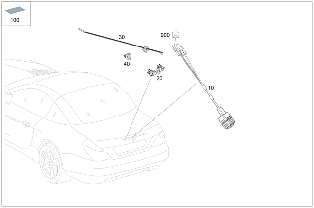 5997629064 - Electrical System: Cable Strap for Mercedes-Benz: CLK430, E430 Image image