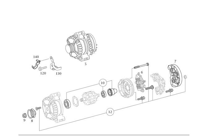 19907022 - Electrical Equipment and Instruments: Screw for Mercedes-Benz Image image