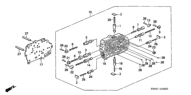 AT Secondary Body for 2004 Acura NSX #0