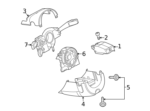 Shroud, Switches & Levers for 2009 Audi A5 Quattro #0