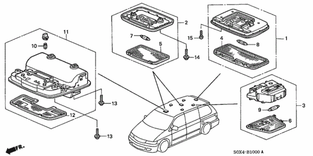 Interior Light for 2000 Honda Odyssey #0