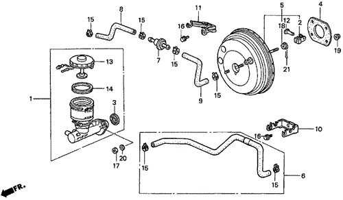 Master Power (1) for 1997 Acura CL #0