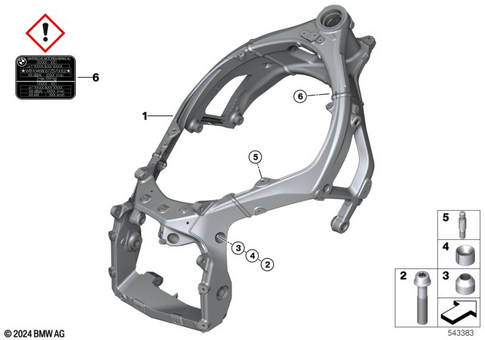 Motorcycle Frame for 2024 BMW-Motorrad M 1000 R #1