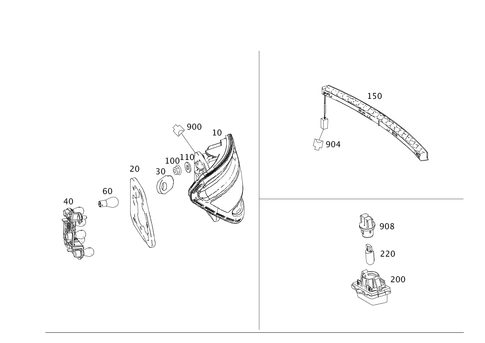 Rear Illumination for 2013 Mercedes-Benz C250 #0