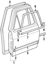 176831051 - : Door Shell for Volkswagen: Golf, Jetta Image