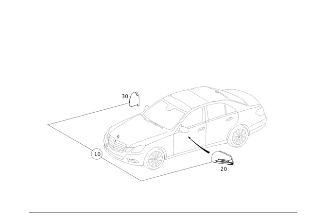 2128100964 - Mirror: Trim for Mercedes-Benz: 250, 300S, B Electric Drive, B250e, C250, C300, C350, C63 AMG, CL550, CL600, CL63 AMG, CL65 AMG, CLA250, CLS400, CLS550, CLS63 AMG, CLS63 AMG S, E250, E350, E400, E550, E63 AMG, E63 AMG S, GLA250, GLK250, GLK350, S350, S400, S500, S550, S600, S63 AMG Image
