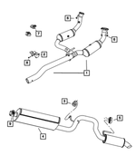 52128668AB - Exhaust: Exhaust Hanger for Dodge: Nitro | Jeep: Liberty Image