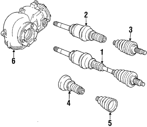 Drive Axles for 1988 BMW 325is #0