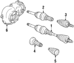 31601226155 - : Outer Boot for BMW: 318i, 318is, 325, 325i, 325is, 325iX, M3 Image
