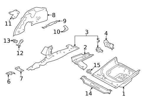 Rear Floor & Rails for 2023 Jaguar F-Pace #0
