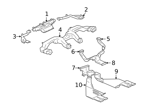 Ducts for 2004 Mitsubishi Endeavor #0