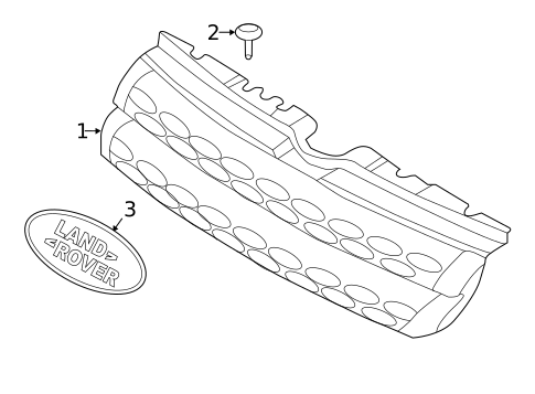 Grille & Components for 2012 Land Rover Range Rover Evoque #0