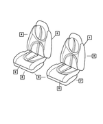 WT171DVAA - Interior Trim: Seat Back Cover for Dodge: Durango Image