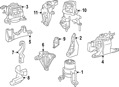 Engine & Trans Mounting for 2025 Toyota Crown Signia #0