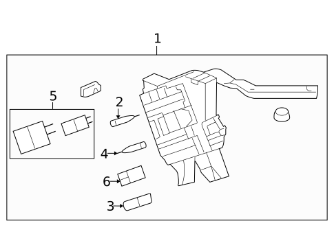 Horn for 2006 Chevrolet Uplander #1