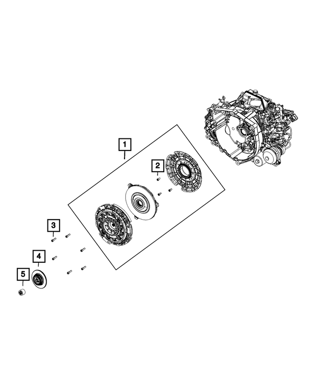68120386AA - Clutch: Hex Flange Head Bolt for Mopar Image image