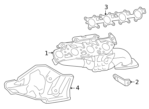 Exhaust Manifold for 2009 Toyota Land Cruiser #0