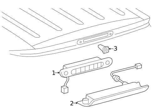 High Mounted Stop Lamp for 2007 Toyota Sienna #0