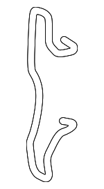 8V0615269 - Brakes: Caliper Mount Spring for Volkswagen: Arteon, Atlas, Atlas Cross Sport, e-Golf, Golf, Golf R, Jetta, Taos, Tiguan Image