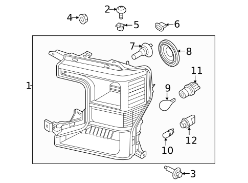 Headlamp Components for 2021 Ford F-250 Super Duty #0