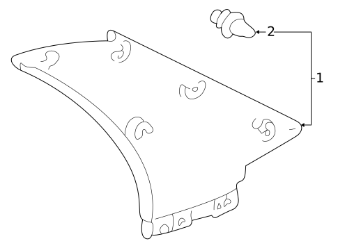 Interior Trim - Quarter Panels for 2002 Toyota Prius #0