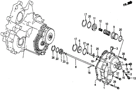 AT Right Side Cover (SI) for 1985 Honda Prelude #0