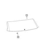 55112804AC - : Liftgate Glass for Mopar Image