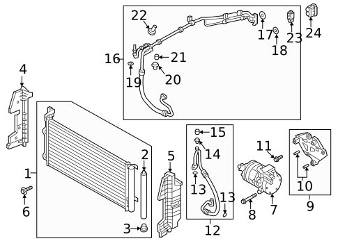A/C Clutch & Compressor for 2018 Hyundai Sonata #0