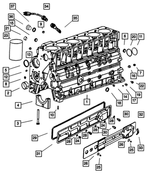 5014594AB - Engine 5.9L Six Cylinder (Diesel): Cylinder Block for Dodge: Ram 2500, Ram 3500 Image