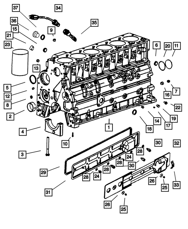 5003617AA - Engine 5.9L Six Cylinder (Diesel): Camshaft Bushing for Mopar Image